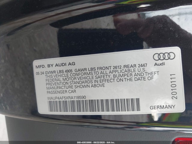 2024 AUDI S5 WAUP4AF5XRA118590 Photo 8