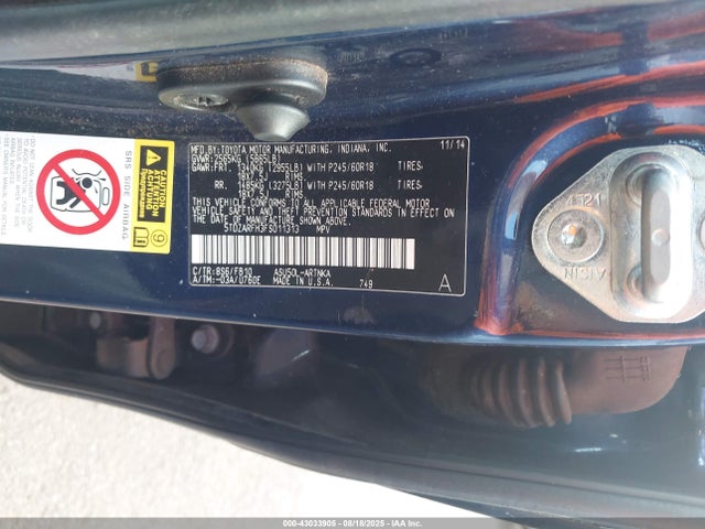 5TDZARFH3FS011313 Toyota 1ar-fe