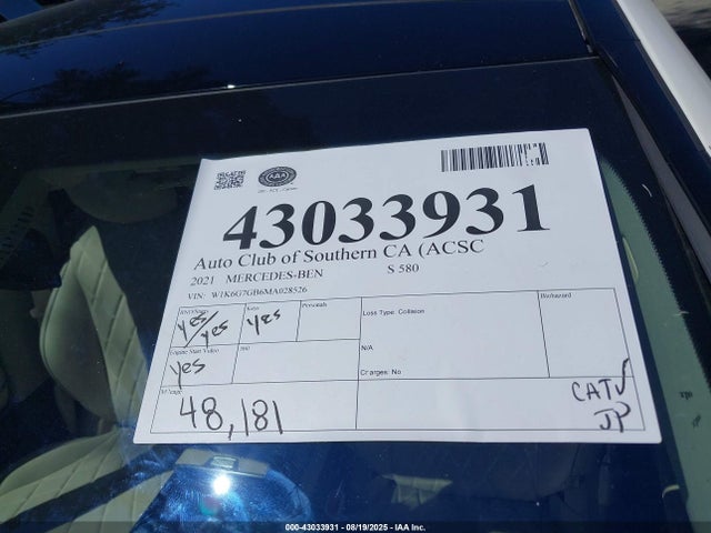 W1K6G7GB6MA028526 Mercedes-Benz m176