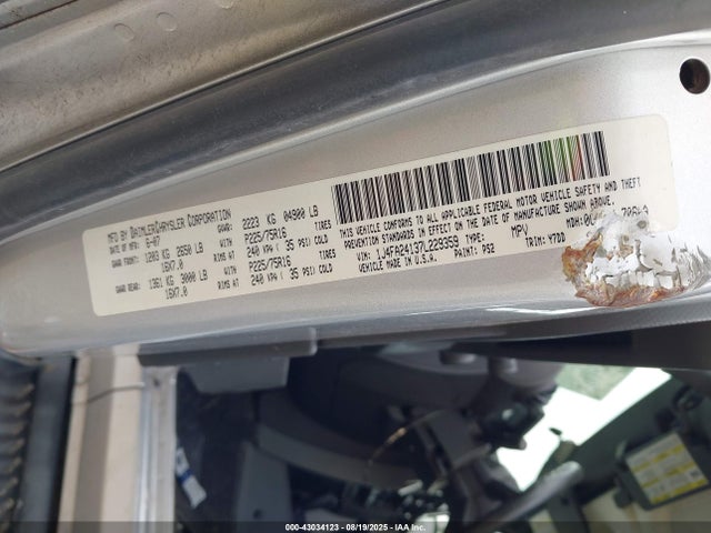 2007 JEEP WRANGLER 1J4FA24137L229359 Photo 8