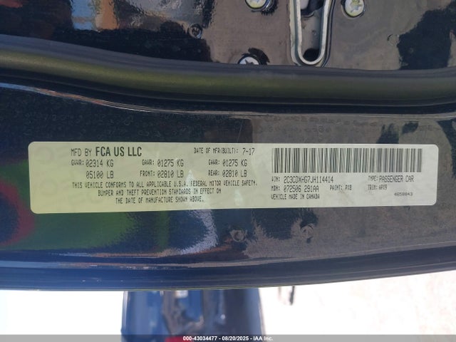 Dodge 2018 2018 2C3CDXHG7JH114414 Image 9