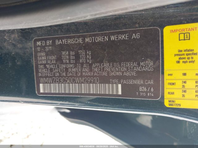 2012 MINI COOPER COUNTRYMAN WMWZB3C50CWM29910 Photo 8