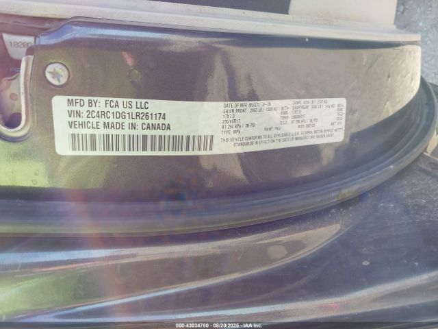 2020 CHRYSLER VOYAGER 2C4RC1DG1LR261174 Photo 8