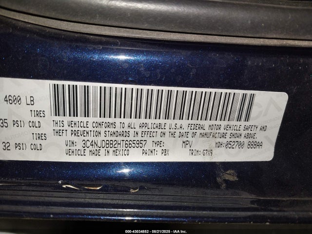 Jeep 2017 2017 3C4NJDBB2HT665957 Image 9