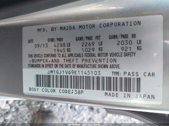 Mazda py 2014 JM1GJ1V69E1145103 Image 9
