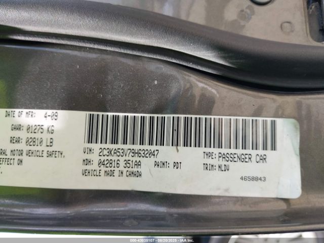 2009 CHRYSLER 300 2C3KA53V79H632047 Photo 8