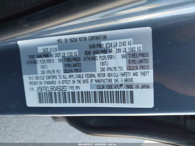 Mazda py 2024 JM3KFBCL5R0459263 Image 9