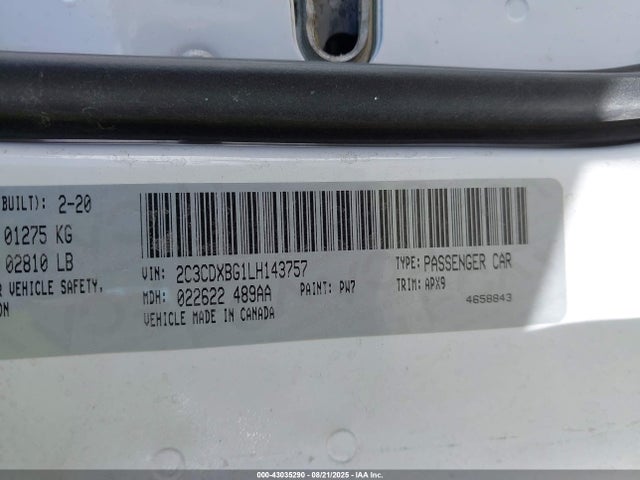 2C3CDXBG1LH143757 Dodge Charger