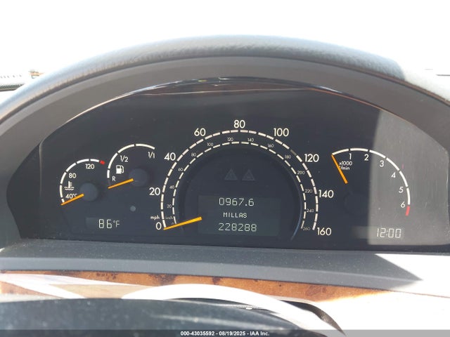 2001 MERCEDES-BENZ S 500 WDBNG75J01A212600 Photo 6
