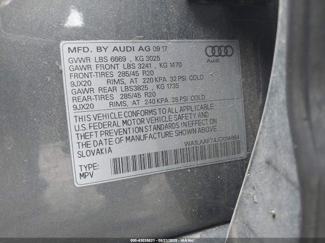 2018 AUDI Q7 WA1LAAF74JD014864 Photo 8