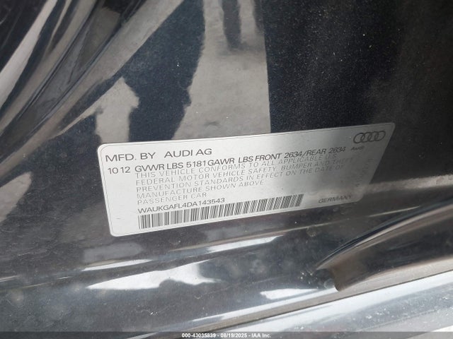 2013 AUDI S4 WAUKGAFL4DA143543 Photo 8