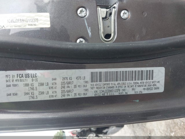 1C4NJDEB9HD112370 Jeep Compass