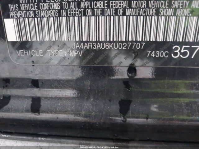 2019 MITSUBISHI OUTLANDER SPORT JA4AR3AU6KU027707 Photo 8