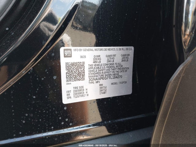 3GNAXPEG7TL184270 Chevrolet lsd