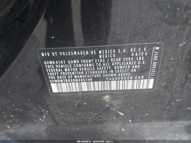Volkswagen tsi 2024 3VWBM7BUXRM085748 Image 9