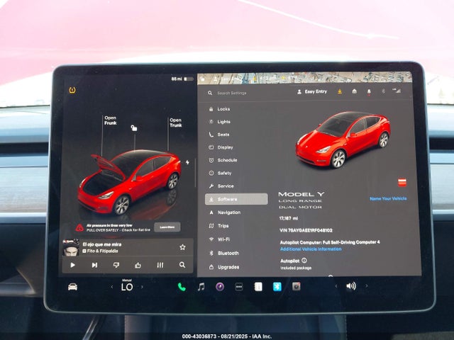 Продаж на аукціоні авто 2024 Tesla Model Y Long Range Dual Motor All-wheel Drive, vin: 7SAYGAEE1RF048102, номер лоту: 43036873