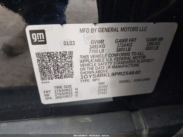 2023 CADILLAC ESCALADE ESV 1GYS4RKL9PR254640 Photo 8
