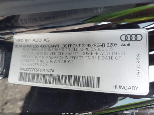 2015 AUDI A3 WAUCCGFF5F1019474 Photo 8