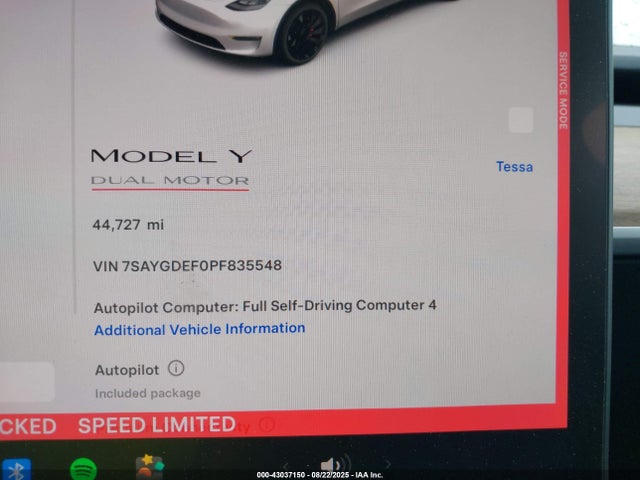 2023 TESLA MODEL Y 7SAYGDEF0PF835548 Photo 6