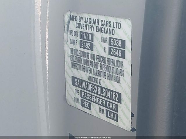 2011 JAGUAR XF SAJWA0FBXBLS04162 Photo 8
