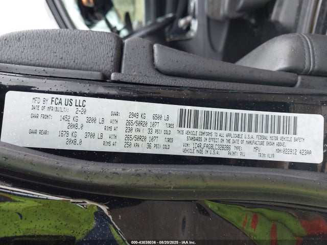 1C4RJFAG8LC328286 Jeep 2020