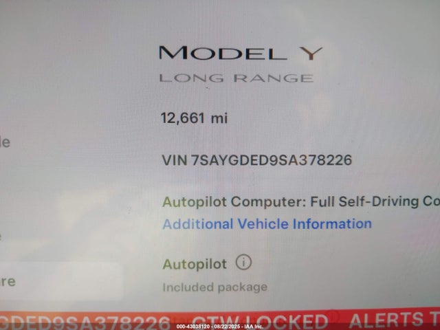 2025 TESLA MODEL Y 7SAYGDED9SA378226 Photo 6