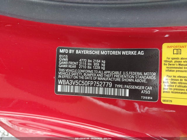 BMW 428i 2015 WBA3V5C50FP752779 Image 9