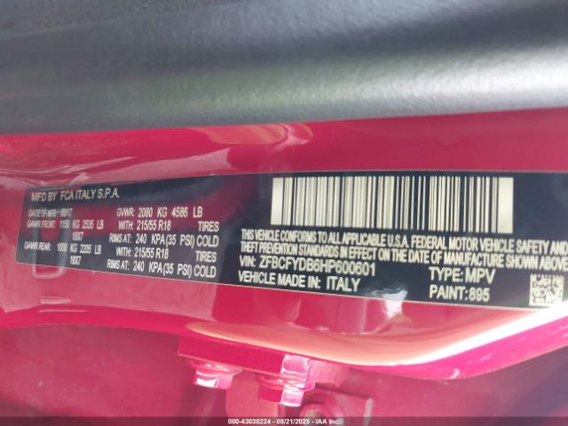 2017 FIAT 500X ZFBCFYDB6HP600601 Photo 8