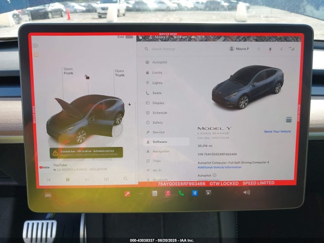 7SAYGDEE6RF993466 Tesla 2024
