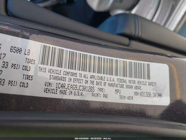 1C4RJEAG9JC301265 Jeep 2018