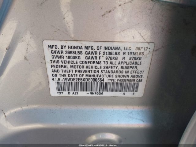 2013 ACURA ILX 19VDE2E5XDE000564 Photo 8