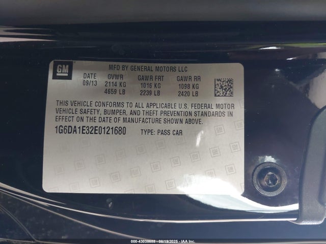 2014 CADILLAC CTS 1G6DA1E32E0121680 Photo 8