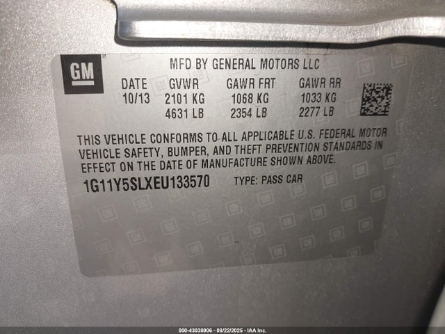 1G11Y5SLXEU133570 Chevrolet lkw