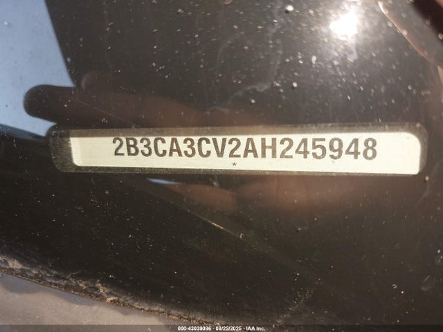 Продажа на аукционе авто 2010 Dodge Charger Sxt, vin: 2B3CA3CV2AH245948, номер лота: 43039086