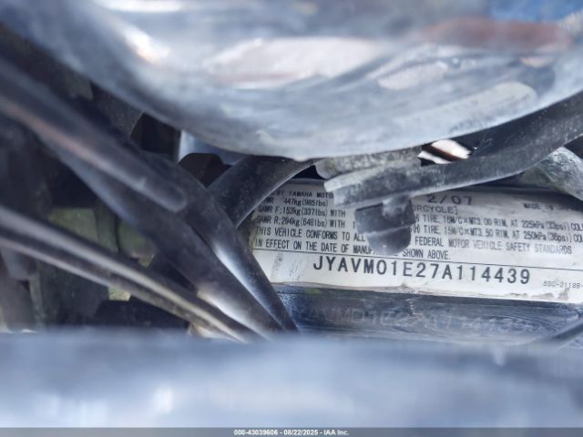 2007 YAMAHA XVS650 JYAVM01E27A114439 Photo 9