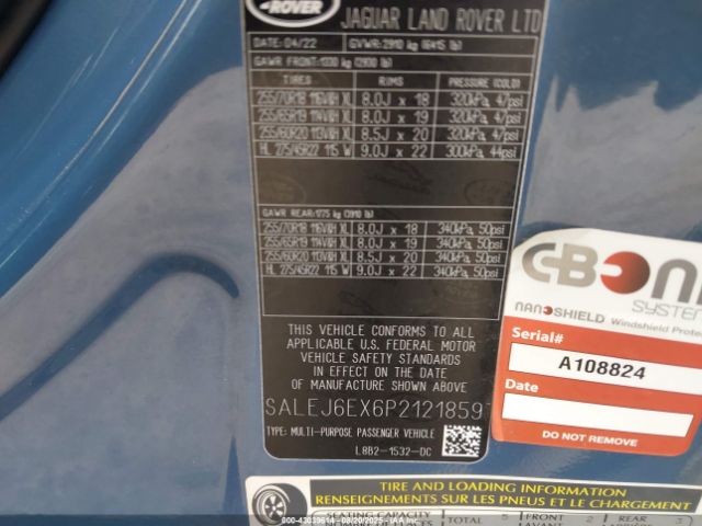 2023 LAND ROVER DEFENDER SALEJ6EX6P2121859 Photo 8