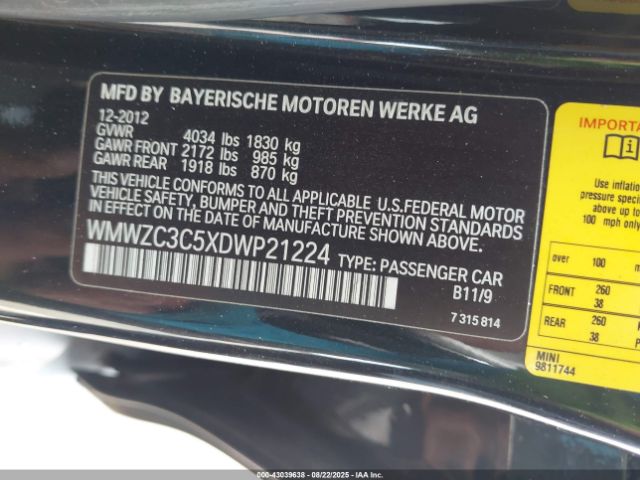 2013 MINI COUNTRYMAN WMWZC3C5XDWP21224 Photo 8