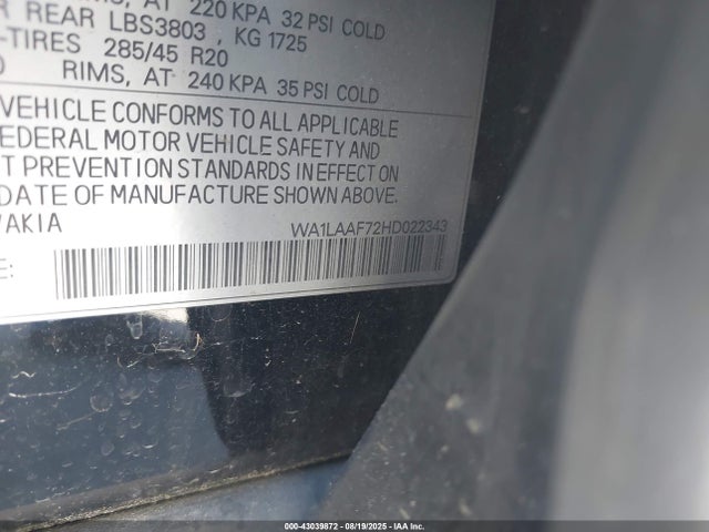 2017 AUDI Q7 WA1LAAF72HD022343 Photo 8
