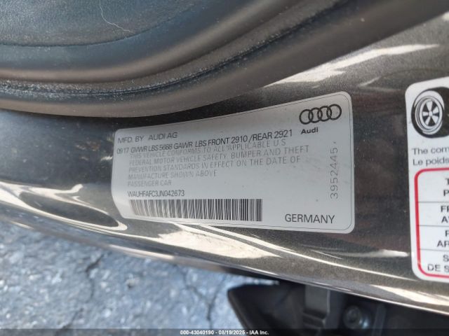 2018 AUDI S6 WAUHFAFC3JN042673 Photo 8