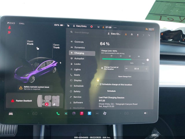 Tesla MODEL 3 2019 5YJ3E1EA7KF445250 Image 18