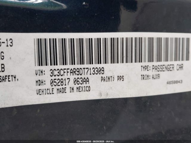 2013 FIAT 500 3C3CFFAR9DT713309 Photo 8