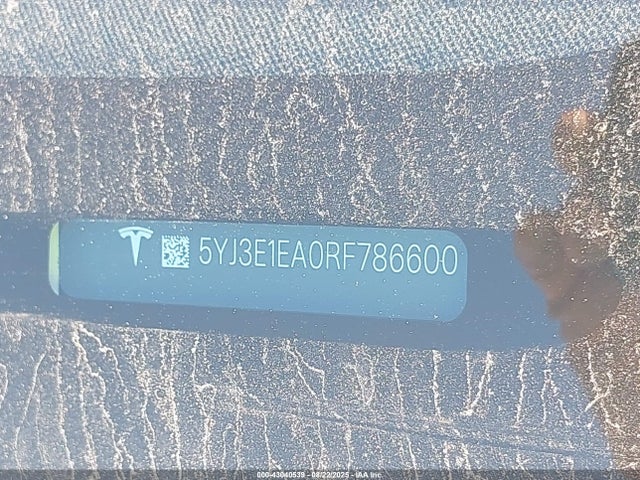 Продаж на аукціоні авто 2024 Tesla Model 3 Long Range Dual Motor All-wheel Drive/rear-wheel Drive, vin: 5YJ3E1EA0RF786600, номер лоту: 43040539