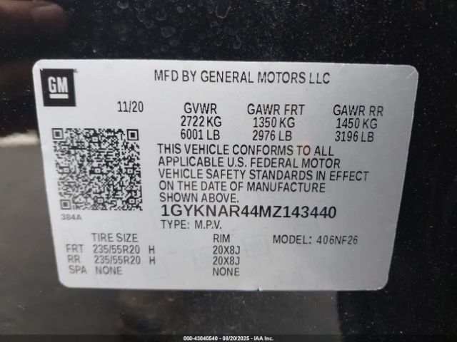 2021 CADILLAC XT5 1GYKNAR44MZ143440 Photo 8