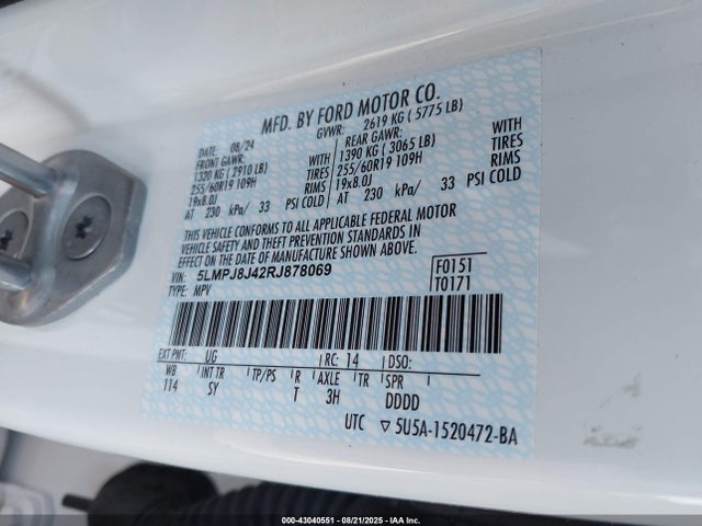 5LMPJ8J42RJ878069 Lincoln gtdi b