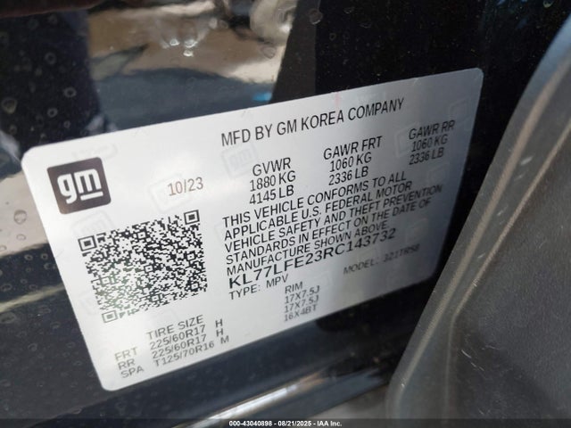 Chevrolet lih 2024 KL77LFE23RC143732 Image 9