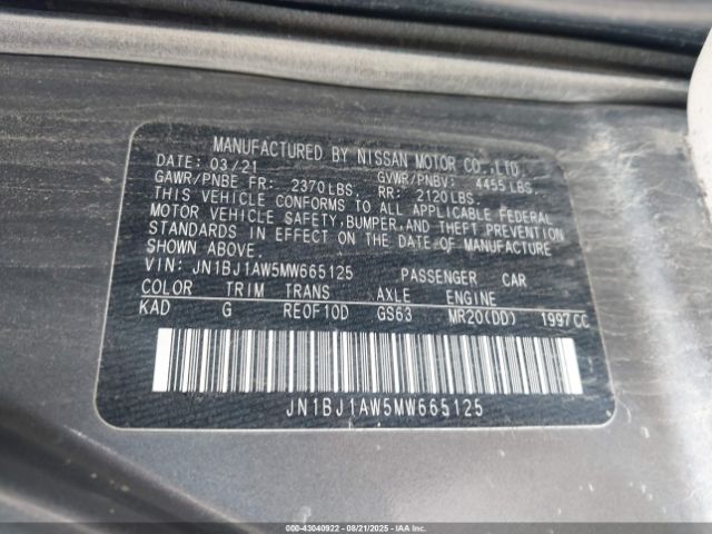 2021 NISSAN ROGUE SPORT JN1BJ1AW5MW665125 Photo 8