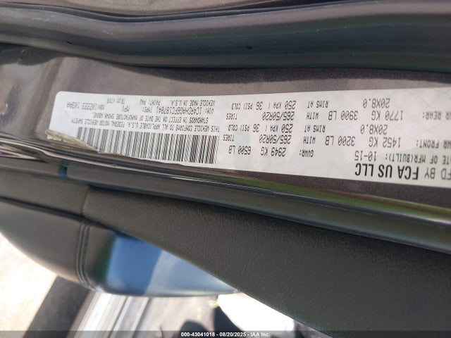 1C4RDHAG6FC187841 Dodge 2015