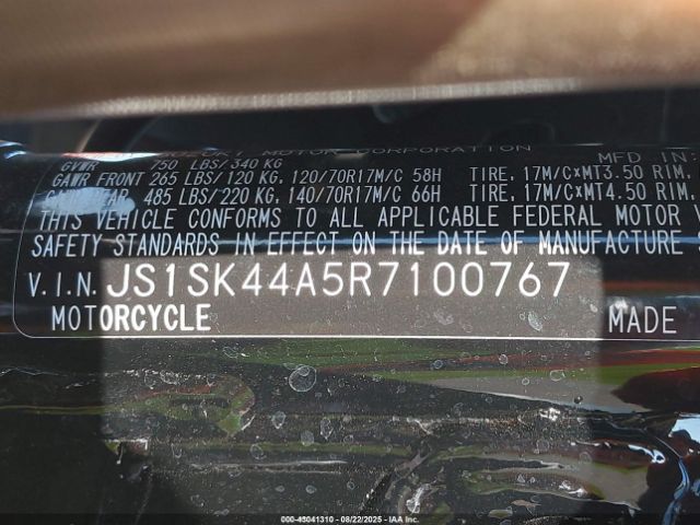 2024 SUZUKI DR-Z400 JS1SK44A5R7100767 Photo 9