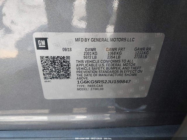 2018 CADILLAC CT6 1G6KG5RS2JU159847 Photo 8