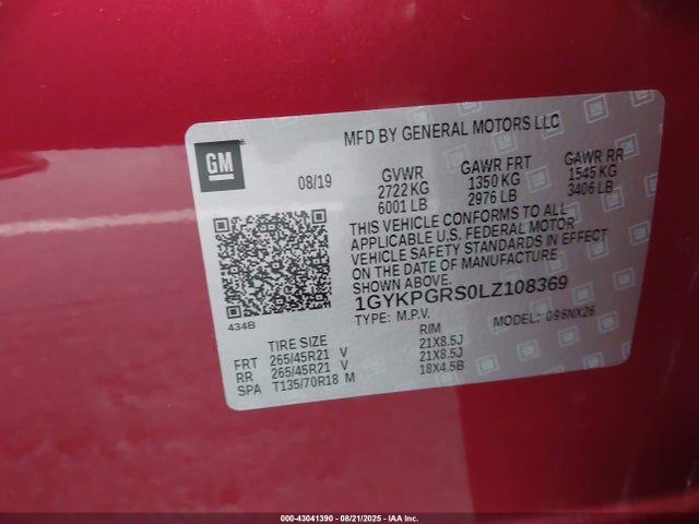 2020 CADILLAC XT6 1GYKPGRS0LZ108369 Photo 8